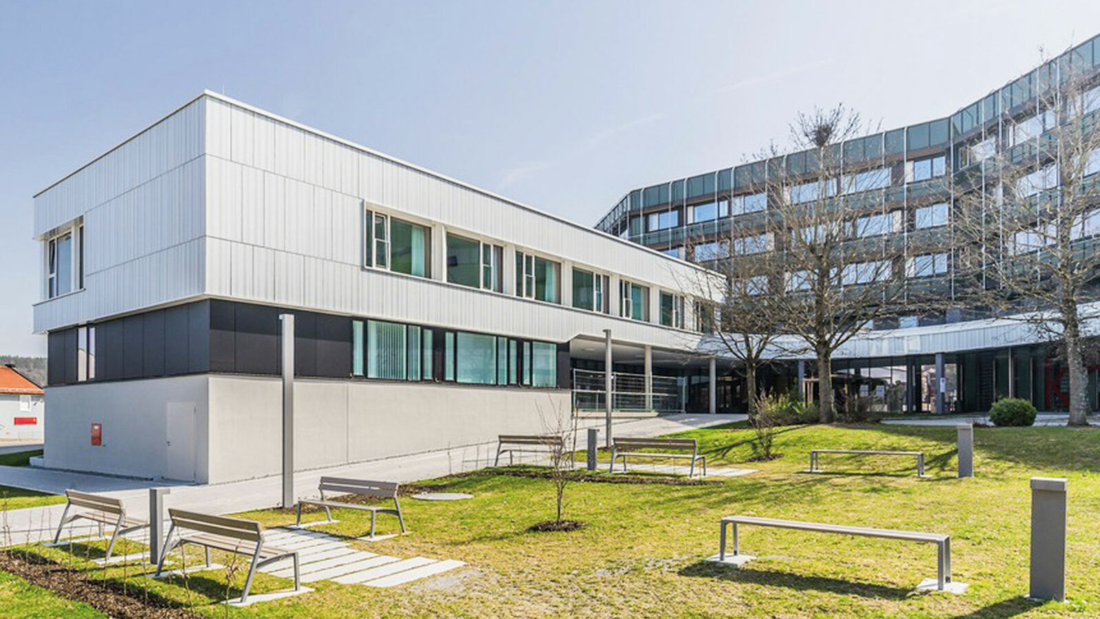 Fassade vom Krankenhaus in Freyung